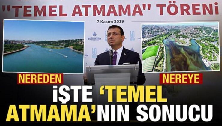 İşte ‘Temel atmama töreni’nin sonucu! Haliç nereden nereye geldi