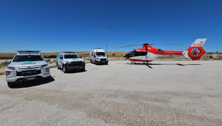 Sağlık Bakanlığı’ndan geçiş güzergahında ambulans helikopterli önlem