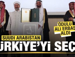 Suudi Arabistan Türkiye’yi seçti! Ödülü Ali Erbaş aldı