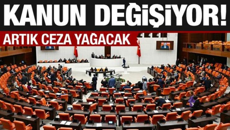 TBMM’de yoğun gündem: Kanun değişiyor…Ceza yağacak