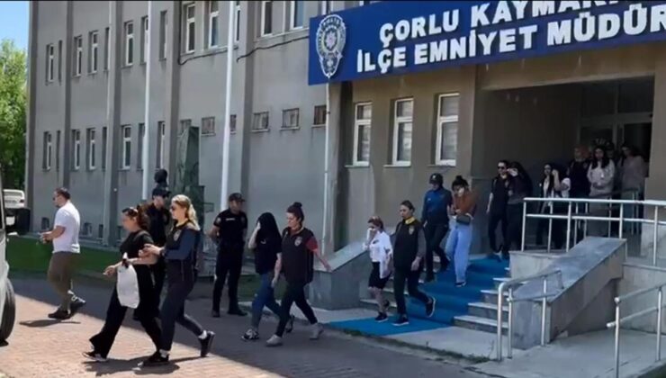 Tekirdağ’da fuhuş operasyonu: 2 şüpheli yakalandı, 9 kadın kurtarıldı