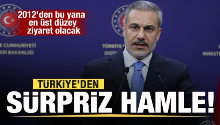 Türkiye’den sürpriz hamle! 2012’den bu yana en üst düzey ziyaret olacak