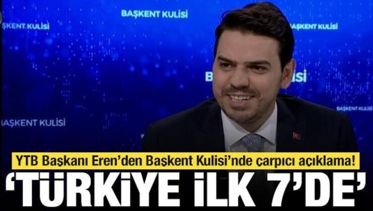 YTB Başkanı Abdullah Eren’den Başkent Kulisi’nde çarpıcı açıklama! ‘Türkiye ilk 7’de’