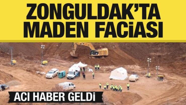 Zonguldak’ta maden ocağında göçük! Acı haber geldi