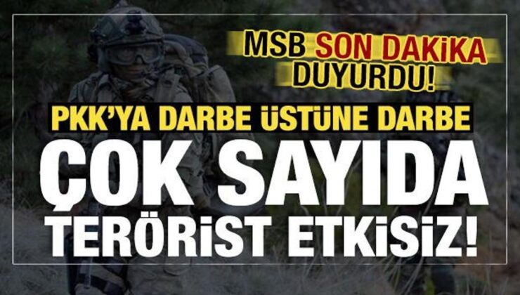 13 PKK’lı terörist etkisiz hale getirildi!