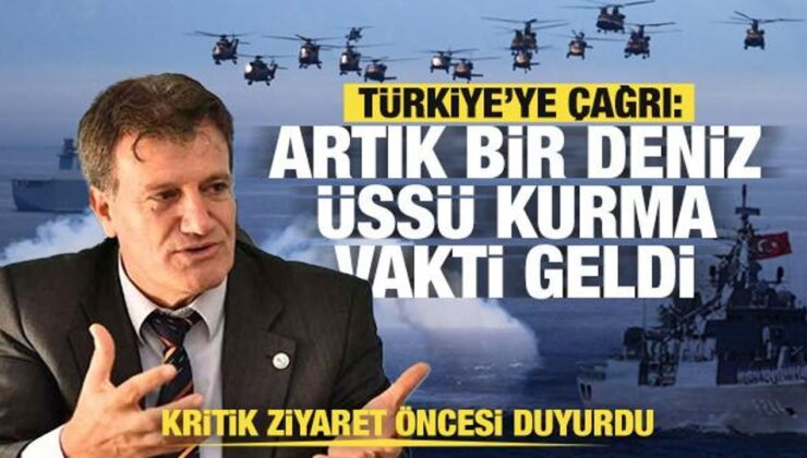 Bakan Arıklı: Türkiye ile anlaşılarak bir deniz üssü kurma vakti gelmiştir