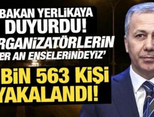 Bakan Yerlikaya duyurdu: 149 organizatör ve 2 bin 563 düzensiz göçmen yakalandı