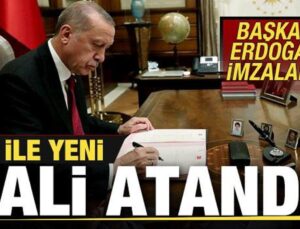 Başkan Erdoğan imzaladı! 5 ile yeni vali atandı