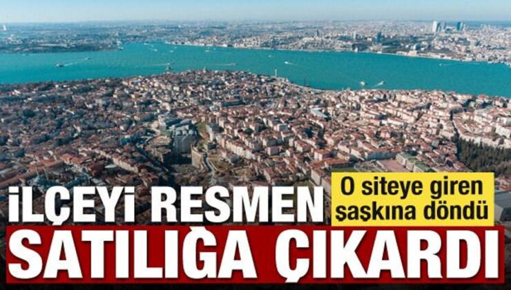 CHP’li Başkan internet üzerinden resmen ilçeyi satılığa çıkardı!