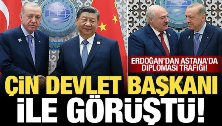 Cumhurbaşkanı Erdoğan, Çin Devlet Başkanı Şi Cinping ile bir araya geldi