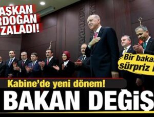 Cumhurbaşkanı Erdoğan imzaladı! Kabine’de 2 Bakan değişti! İşte yeni Bakanlar…