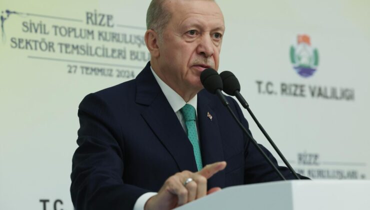 Cumhurbaşkanı Erdoğan Rize’den ayrıldı