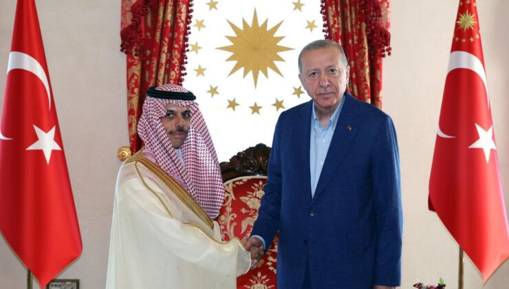 Cumhurbaşkanı Erdoğan Suudi Arabistan Dışişleri Bakanı Al-Saud’u kabul etti