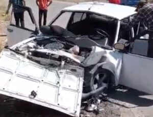 Elazığ’da iki otomobil çarpıştı: 1 ölü, 5 yaralı
