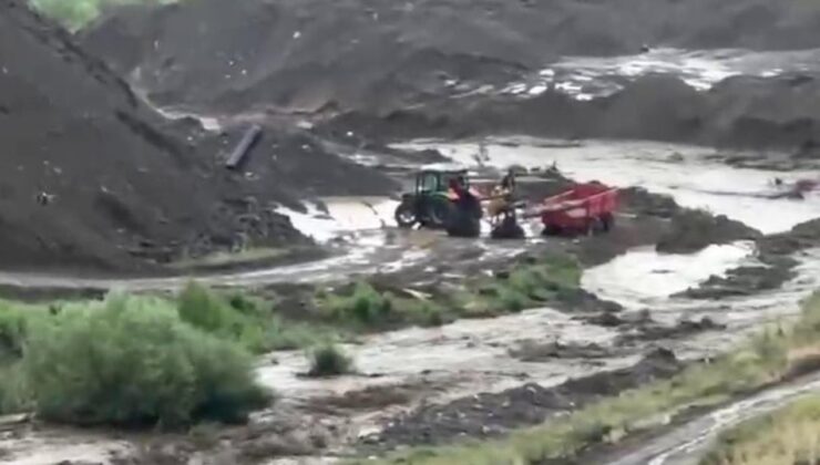 Erzurum ve Gümüşhane’de sağanak yağış sonrası korkutan manzara!