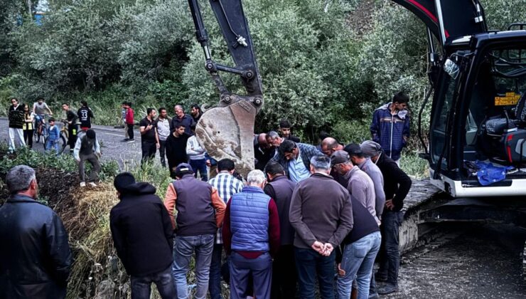 Erzurum’da sel! Heyelan meydana geldi, zor anlar yaşattı