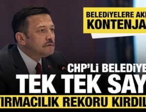 Hamza Dağ CHP’li belediyeleri tek tek saydı: Kayırmacılık rekoru kırdılar