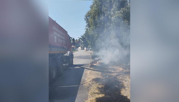 Hatay’da otluk alanda yangın!