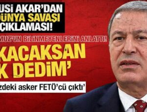 Hulusi Akar’dan 3. Dünya açıklaması! ‘Savaş bir bakıma başladı’