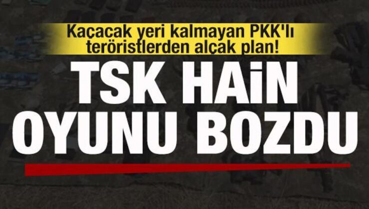 Kaçacak yeri kalmayan PKK’lı teröristlerden alçak plan! TSK hain oyunu bozdu!