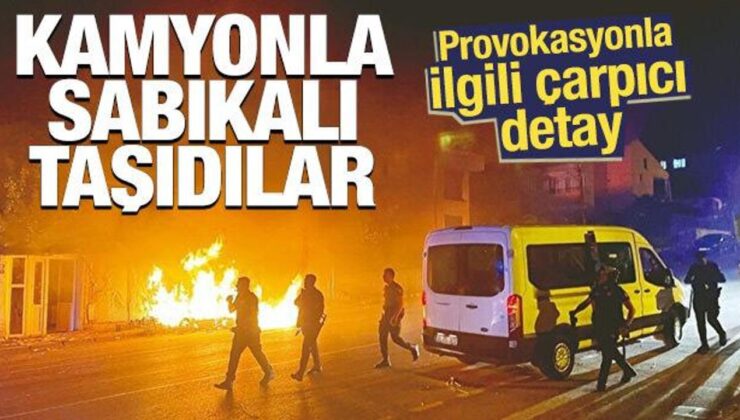 Kayseri’de provokasyon: Kamyonla sabıkalı taşıdılar