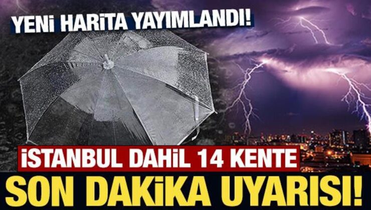 Meteoroloji’den İstanbul dahil 14 kente sarı kodlu uyarı!