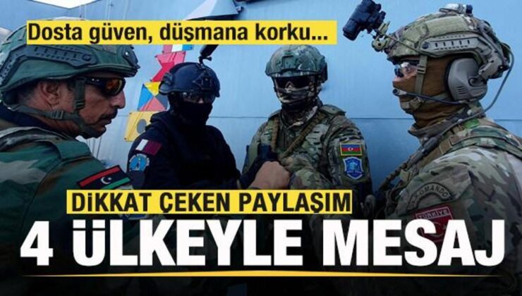 MSB’den Türkiye, Azerbaycan, Katar ve Libya paylaşımı! Sosyal medyada gündem oldu