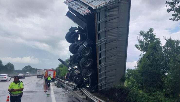 Sakarya’da bir garip kaza: Köprüde asılı kaldı, hayvanlar telef oldu!