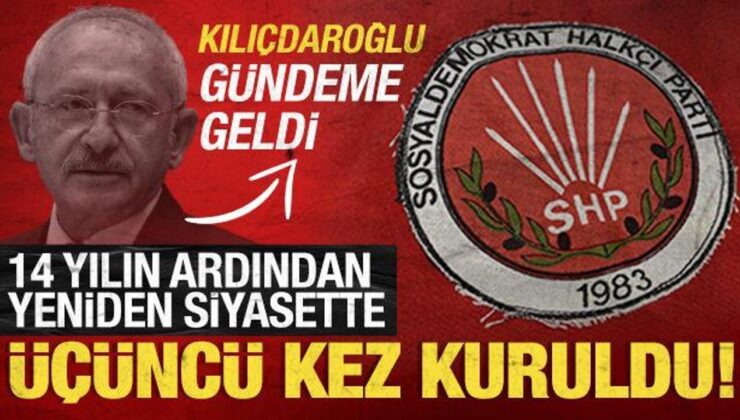 SHP 14 yılın ardından yeniden kuruldu