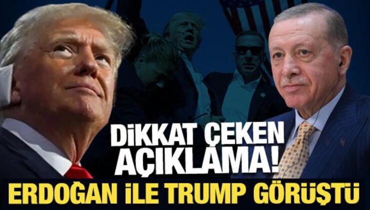 Son Dakika: Cumhurbaşkanı Erdoğan Trump ile görüştü: Dikkat çeken açıklama!