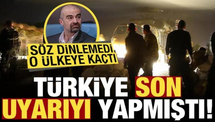 Türkiye çok sert son uyarıyı yapmıştı! Söz dinlemedi, o ülkeye kaçtı!