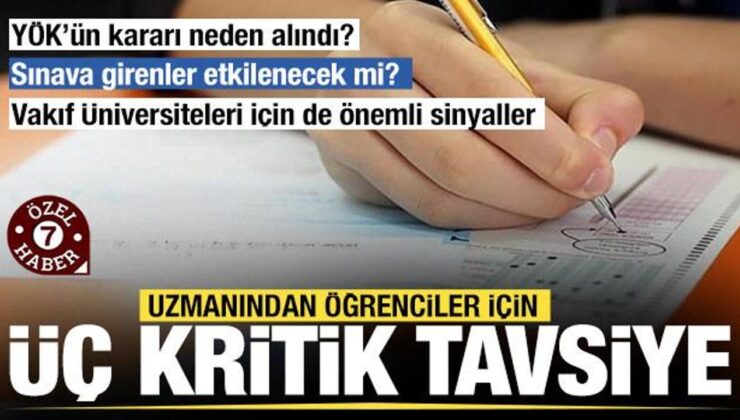 YÖK’ün kararı neden alındı? ALKÜ Rektörü Prof. Dr. Türkdoğan’dan önemli tavsiyeler