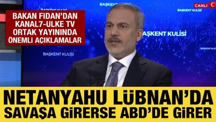 Bakan Fidan’dan Kanal7-ÜLKE TV ortak yayınında önemli açıklamalar