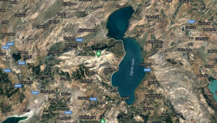 Eğirdir Gölü’nün bölünmesine 1,2 kilometre kaldı