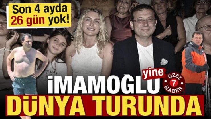 Ekrem İmamoğlu yine dünya turunda! Son 4 ayda 26 gün yok