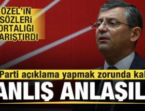 Özgür Özel’in sözleri ortalığı karıştırdı! CHP’den son dakika açıklaması!