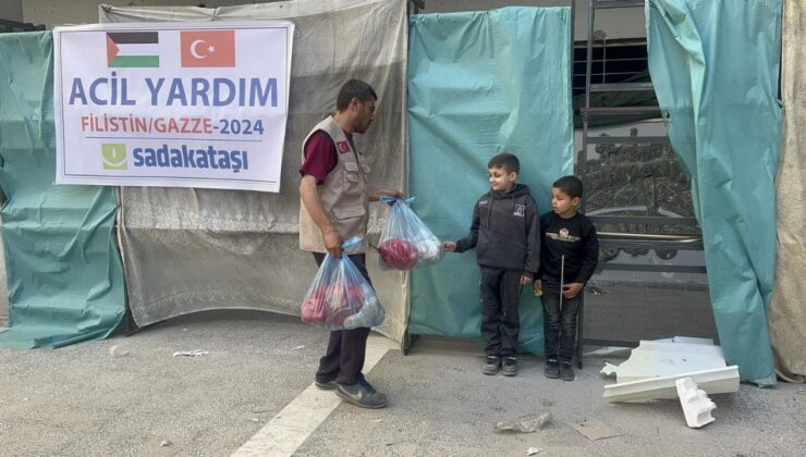 Sadakataşı Gazze’ye acil yardım ulaştırdı