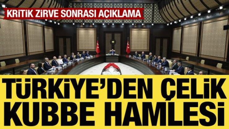 Savunma Sanayii İcra Komitesi toplantısında ‘Çelik Kubbe Projesi’ görüşüldü