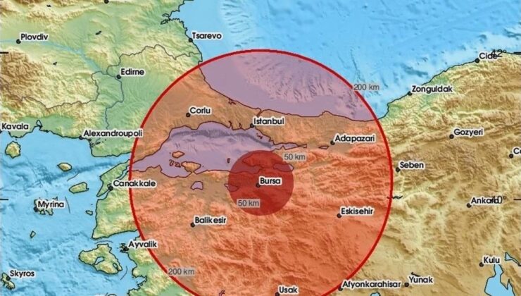 Son dakika: Bursa’da korkutan deprem